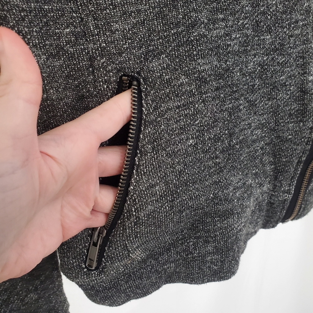 Kismet Gray Moto Jacket, Size XS-P - Picture 3 of 6
